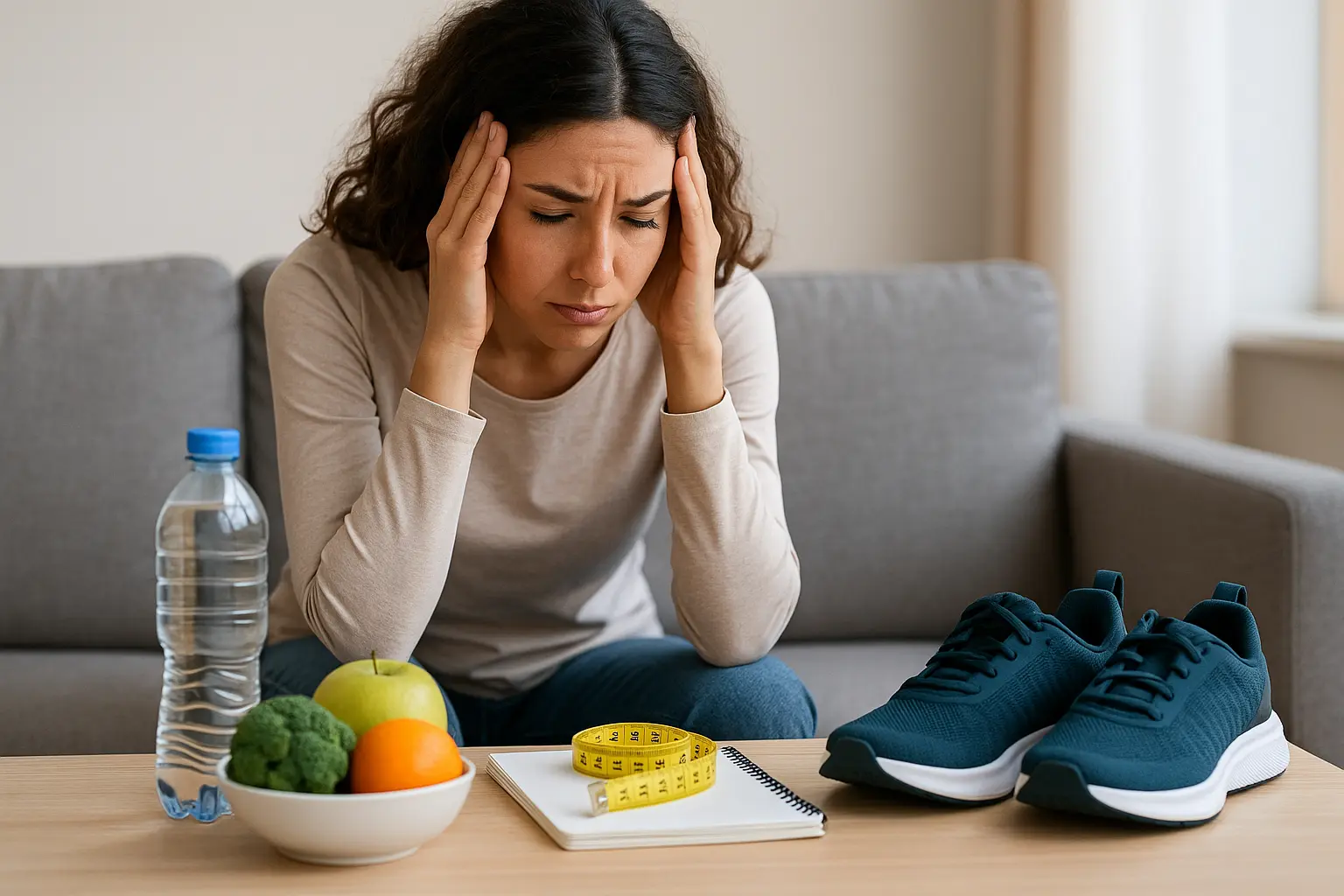 overwhelmed by health goals, health goal overwhelm, simplify health journey, beginner health tips, health goal anxiety, wellness overwhelm solution, simple health start, health motivation tips, ProgressMade beginner, health goal paralysis